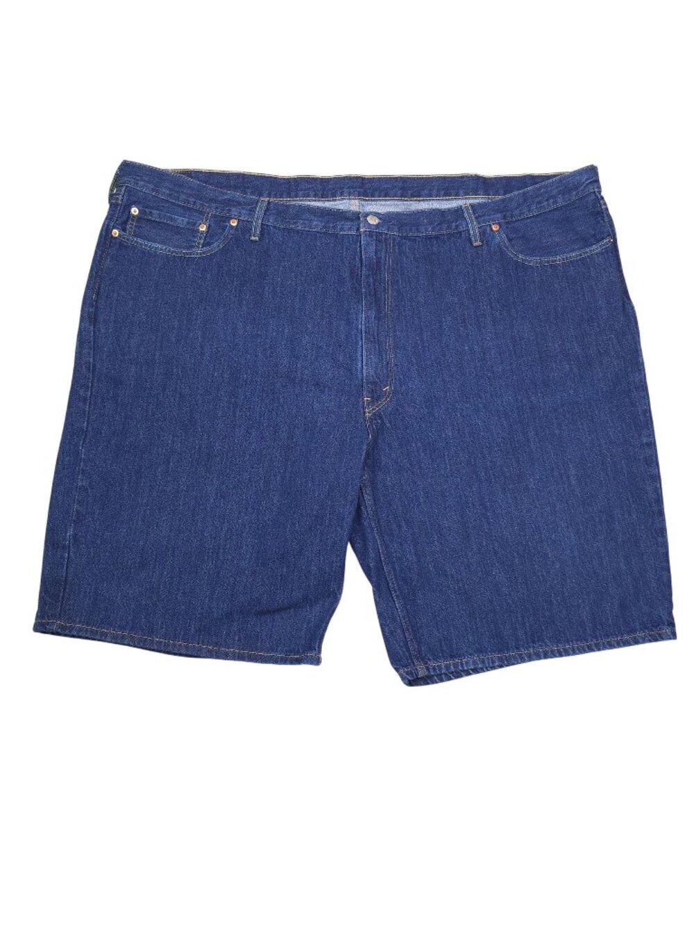 Levis Mens 469 Denim Jean Shorts W54 Relaxed Fit 12" Inseam Cotton Casual